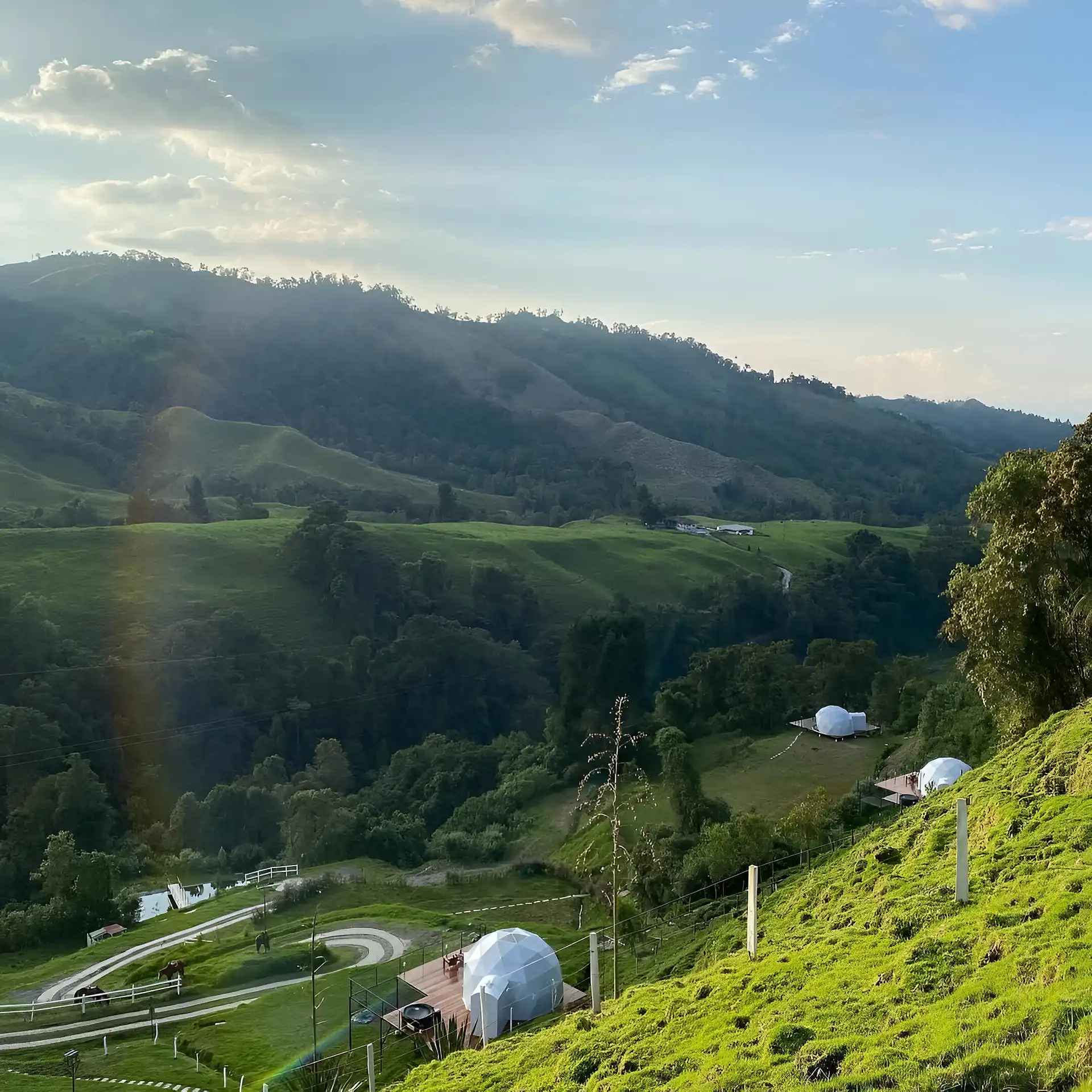 Vista glamping Caldas